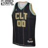 Camiseta Niños NBA Charlotte Hornets Personalizadas 2022-23 Jordan City Edition Negro Swingman